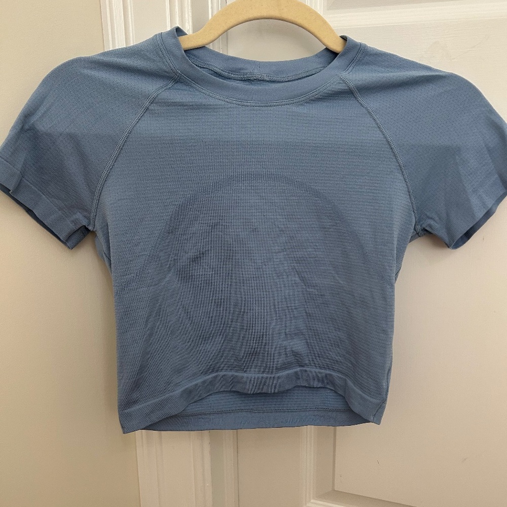 Lululemon Swiftly Tech Cropped Short Sleeve 2.0
